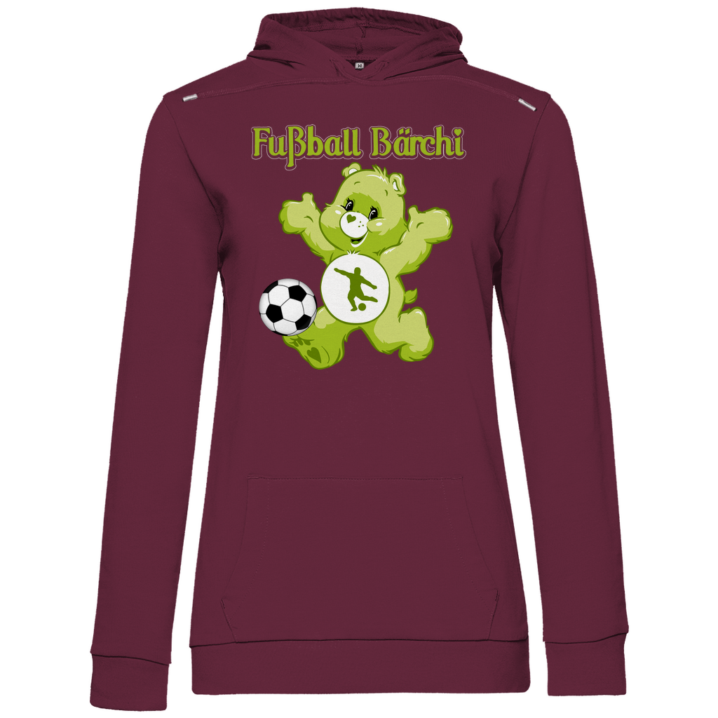 Fußball Bärchi - Glücksbärchi - Damen Hoodie Wine