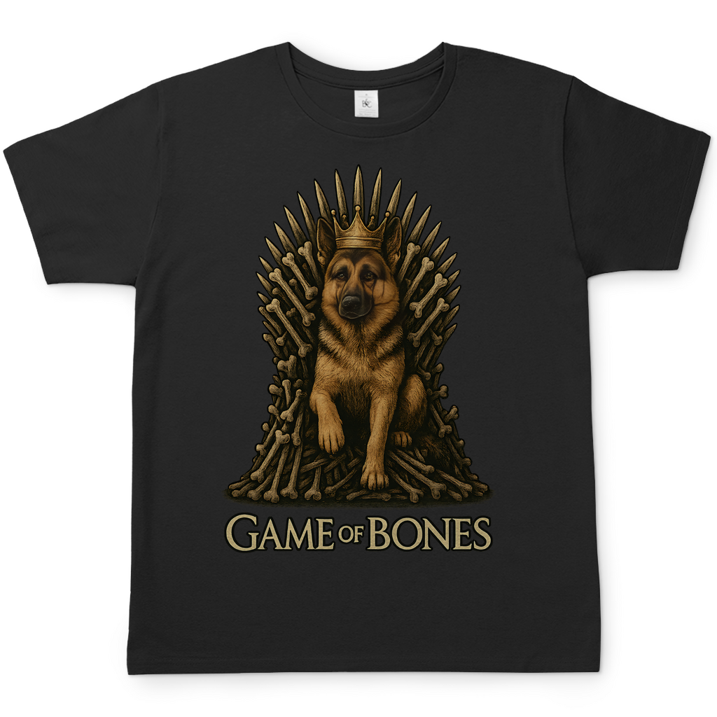 Game of Bones Schäferhund Hunde - Herren T-Shirt Black