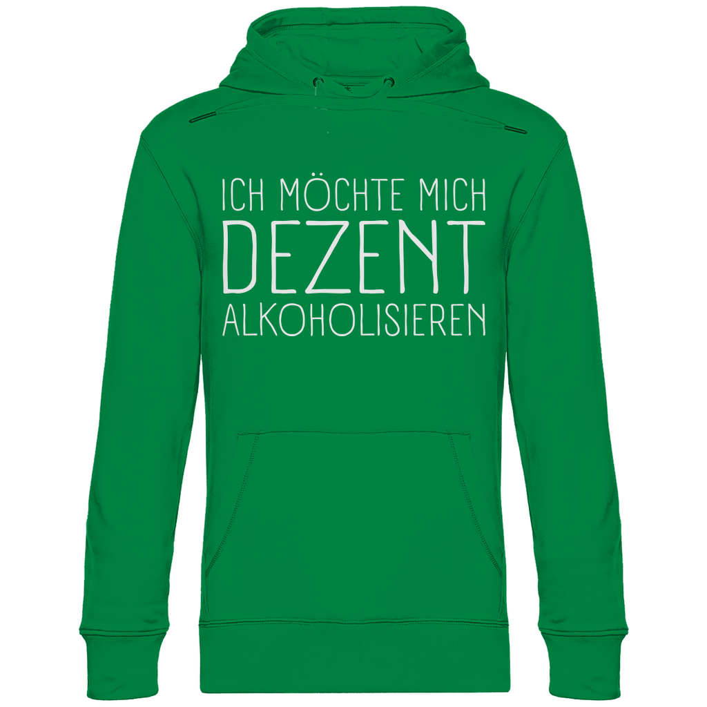 Ich möchte mich dezent alkoholisieren - Unisex Hoodie Kelly Green