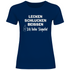 Lecken Schlucken Beissen ich liebe Tequila - Damenshirt Navy