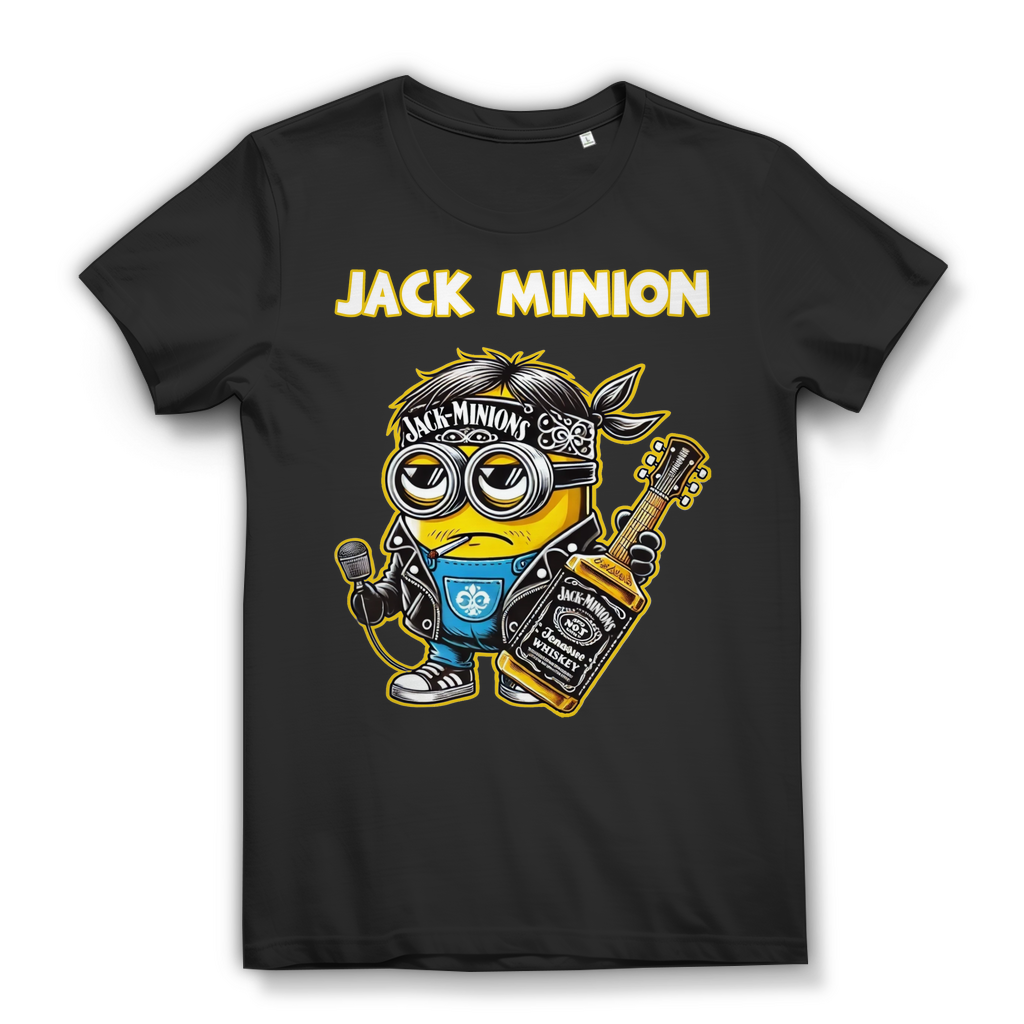 Jack Minion Damen T-Shirt mit Jack Daniels Print für Whiskeyfans mit Stil