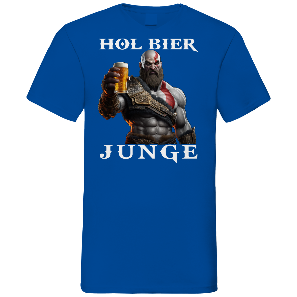 Kratos God of War hol Bier Junge - Herren V-Neck Shirt