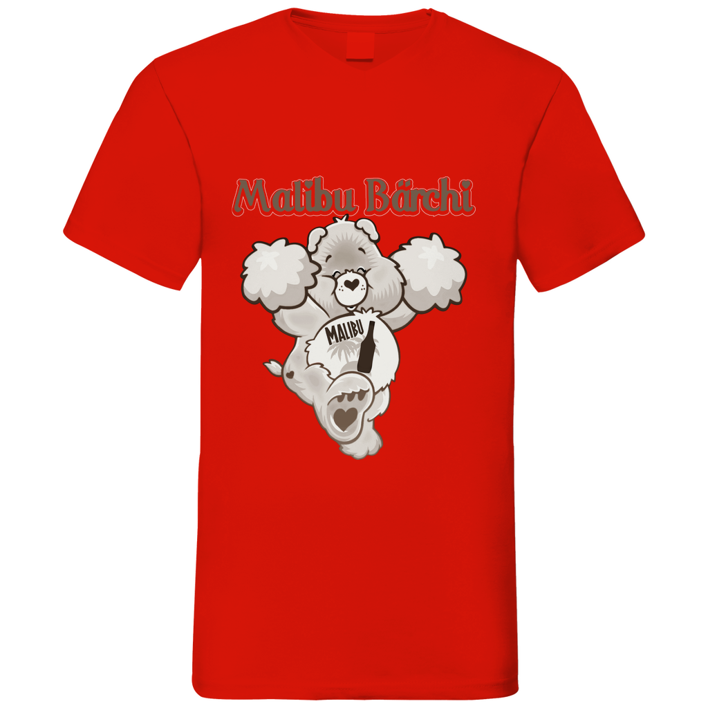 Malibu Bärchi - Glücksbärchi - Herren V-Neck Shirt