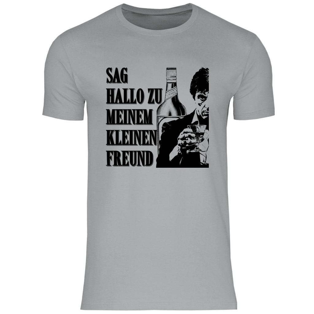 Sag Hallo zu meinem kleinen Freund - Herren Shirt Pacific Grey
