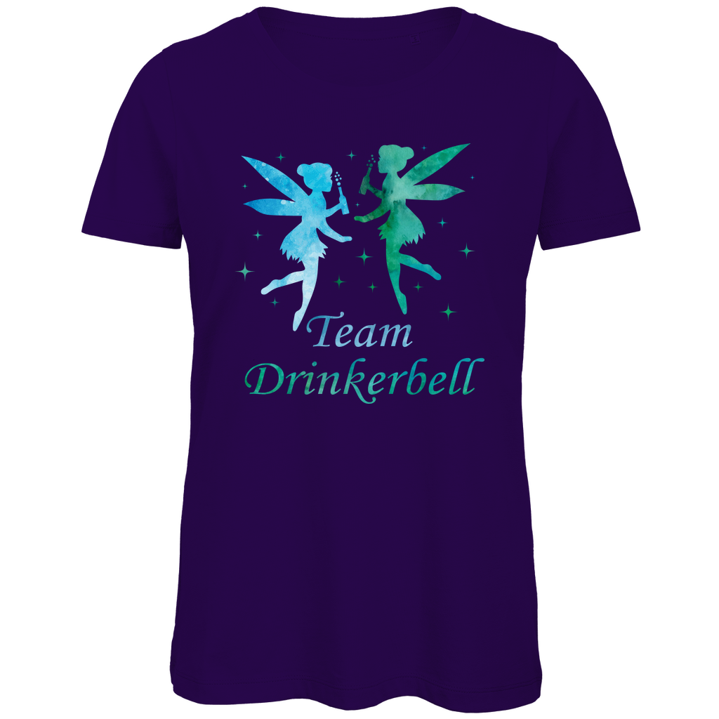 Team Drinkerbell - Prinzessin Aquarell - Damen Premium Bio T-Shirt Urban Purple