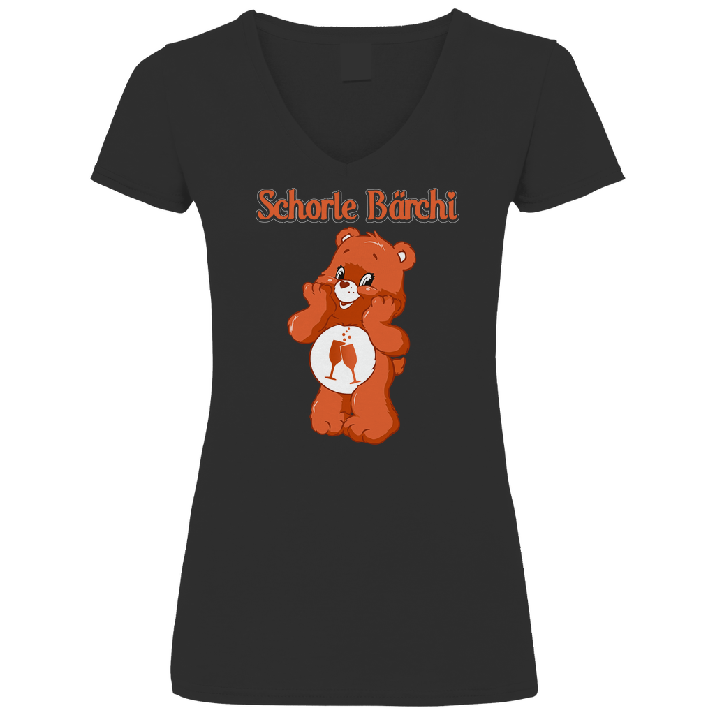 Schorle Bärchi - Glücksbärchi - V-Neck Damenshirt