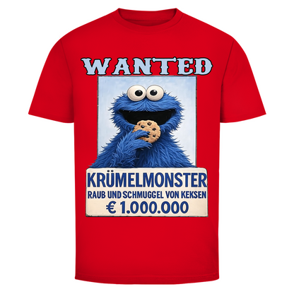 Wanted Krümelmonster Raub und Schmuggel von Keksen - Herren T-Shirt