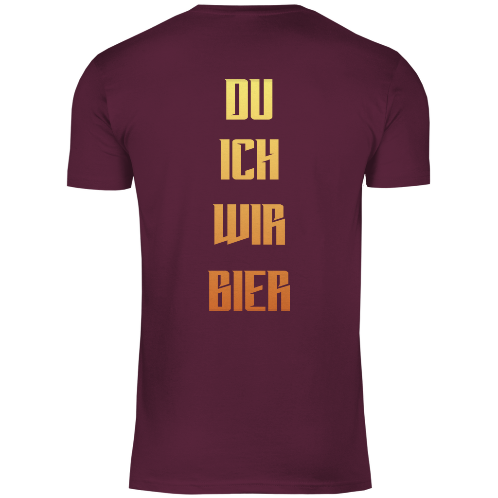 Strammsein Du Ich Wir Bier - Herren Shirt