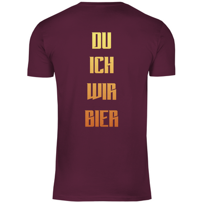 Strammsein Du Ich Wir Bier - Herren Shirt