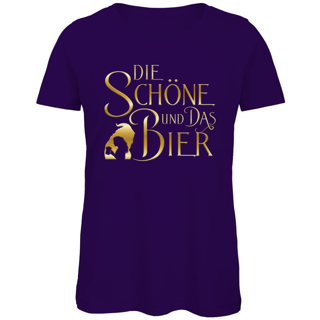 Die Schöne und das Biest Bier - Damen Premium Bio T-Shirt Urban Purple