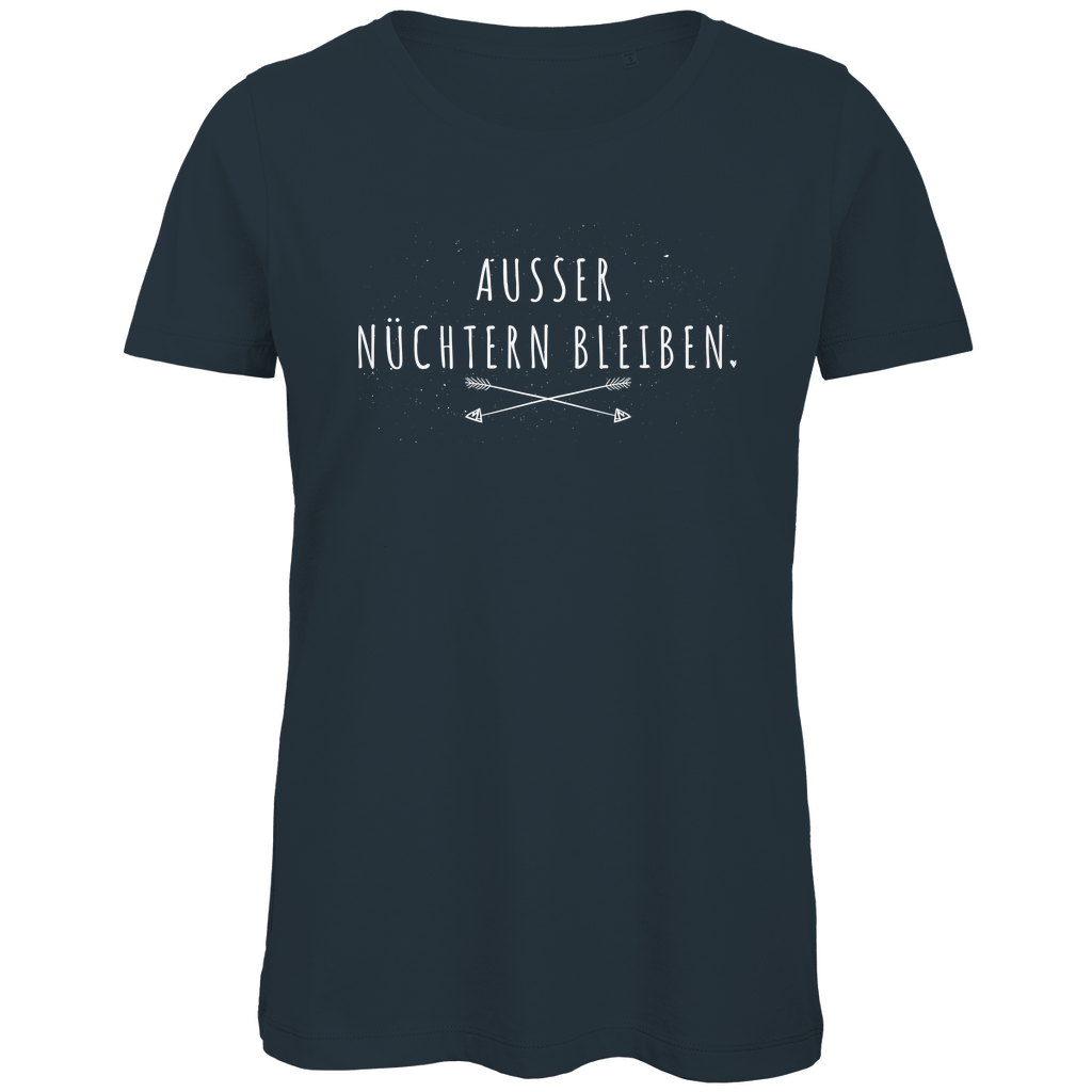 Ausser nüchtern bleiben - Damen Premium Bio T-Shirt Dark Grey