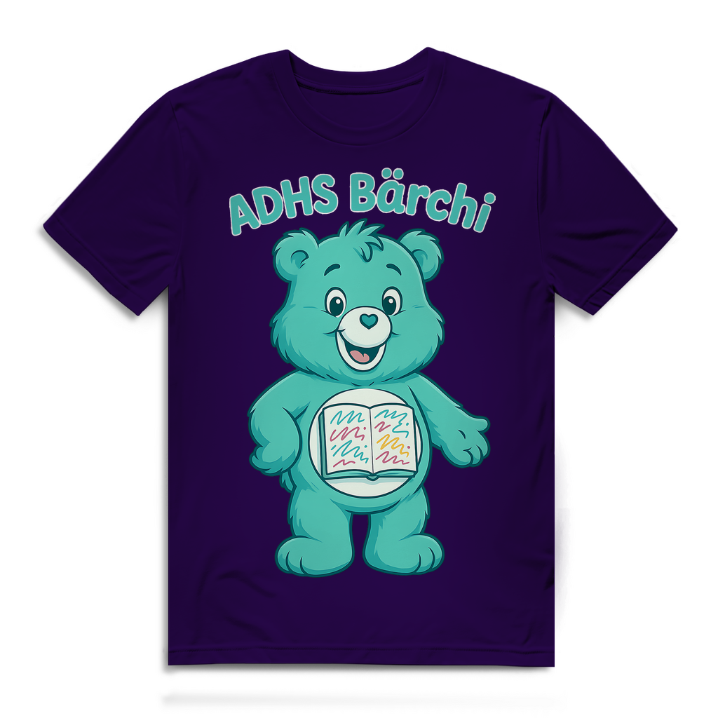 ADHS Bärchi - Glücksbärchi - Herren Premium Bio T-Shirt Urban Purple