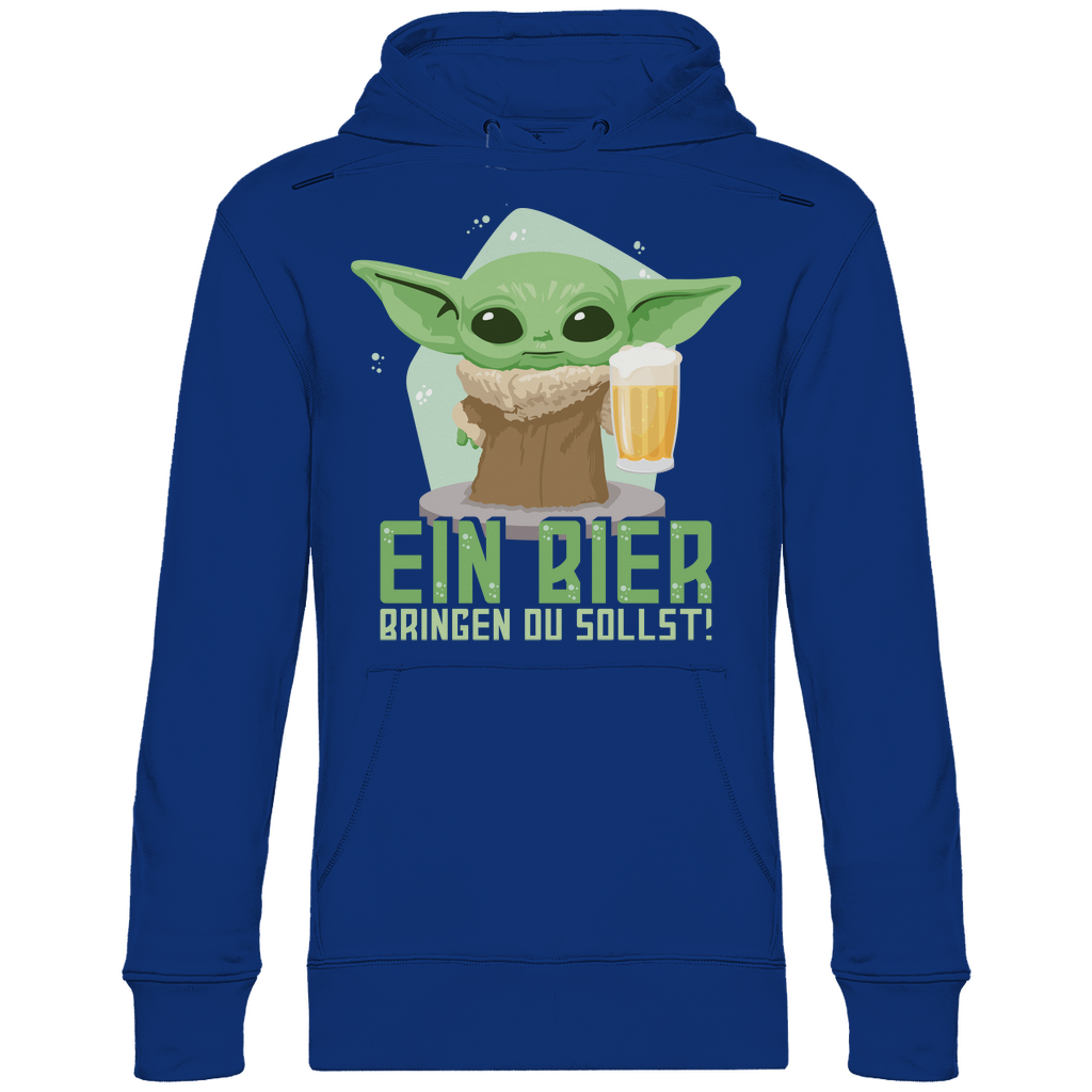 Ein Bier bringen du sollst Baby Yoda Grogu - Unisex Hoodie
