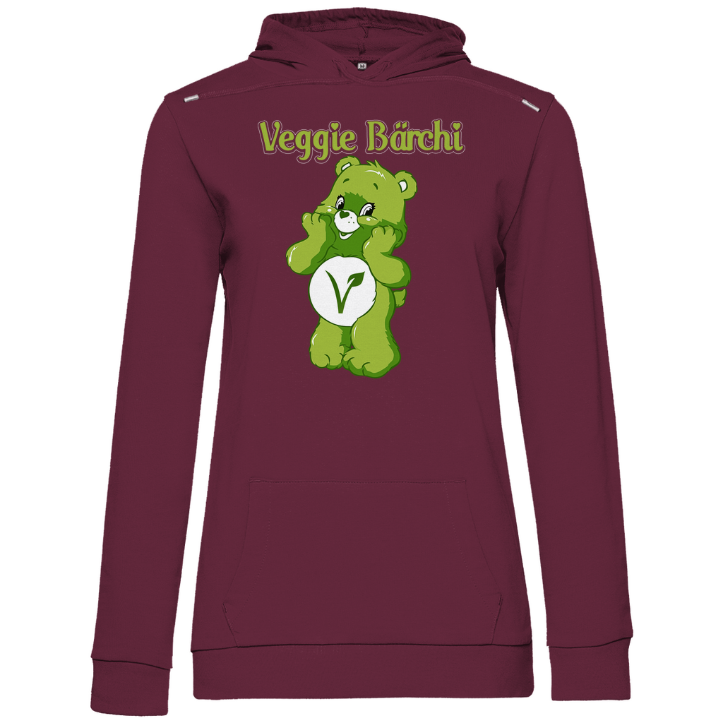 Veggie Bärchi - Glücksbärchi - Damen Hoodie Wine