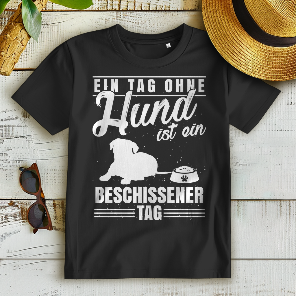 Frauen Shirt Ein Tag ohne Hund – Humorvolles Motiv für Hundebesitzerinnen