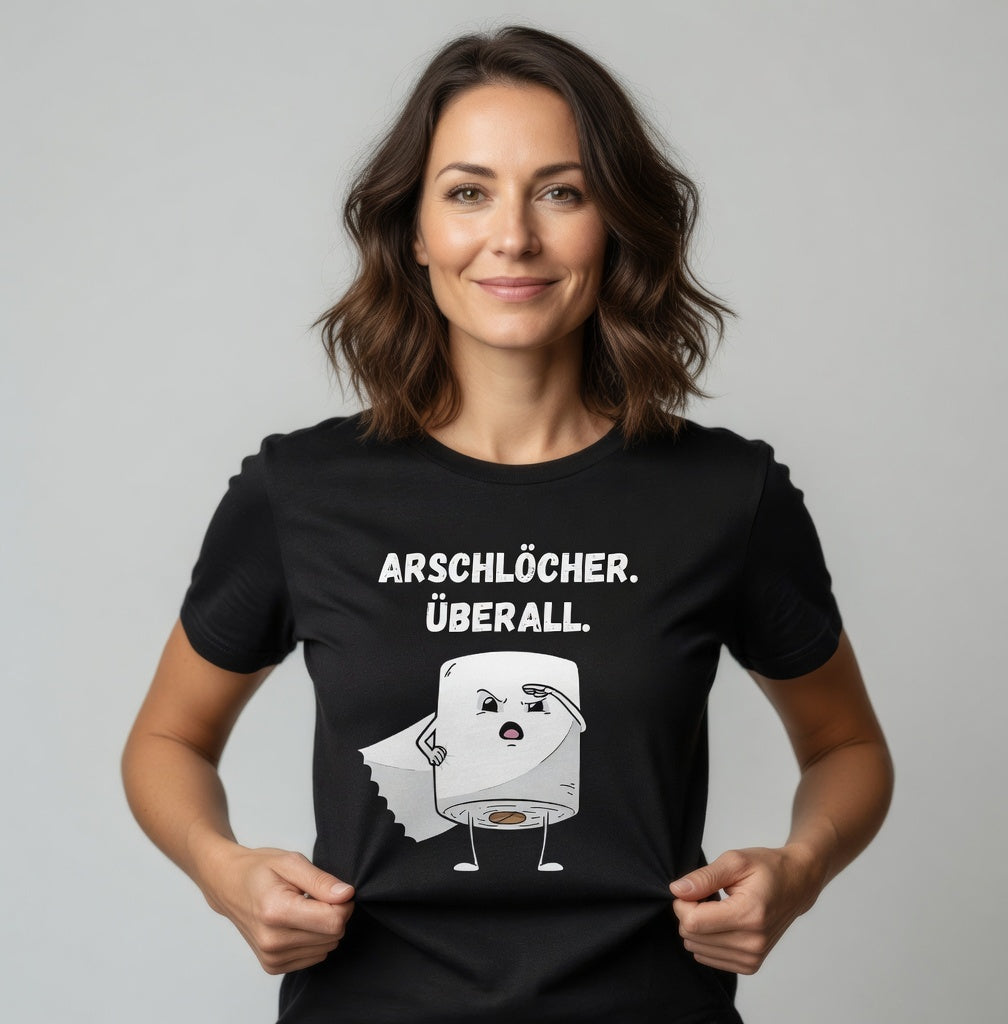 ARSCHLÖCHER. ÜBERALL. - Damen Premium Bio T-Shirt