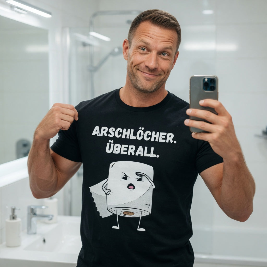 ARSCHLÖCHER. ÜBERALL. - Herren T-Shirt