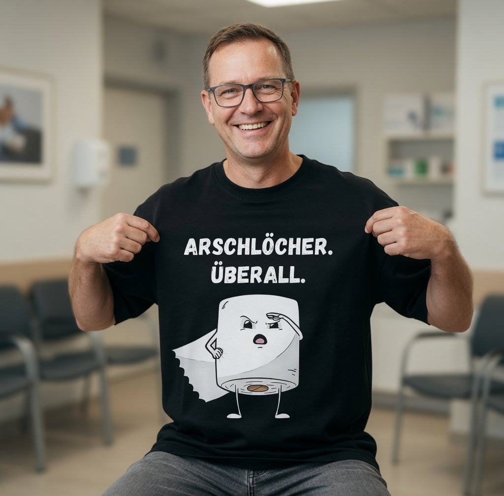 ARSCHLÖCHER. ÜBERALL. - Jack and Jones Oversize T-Shirt