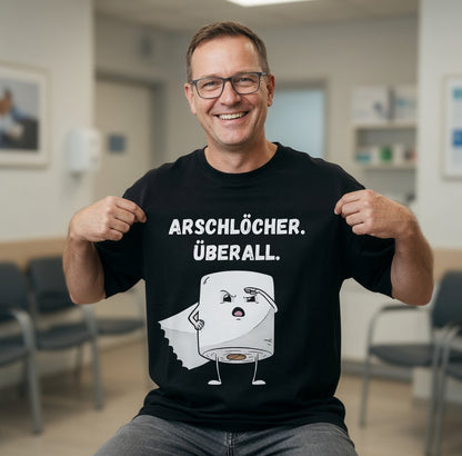 ARSCHLÖCHER. ÜBERALL. - Jack and Jones Oversize T-Shirt