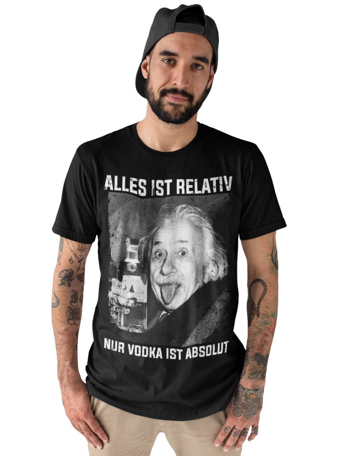 Alles ist relativ nur Vodka ist absolut Albert Einstein - Herren Premium Bio T-Shirt