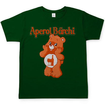 Aperol Bärchi Glücksbärchi Herren Shirt in Bottle Grün