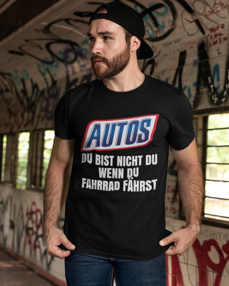 Auto Shirt Männer – Du bist nicht du wenn du Fahrrad fährst Parodie Design