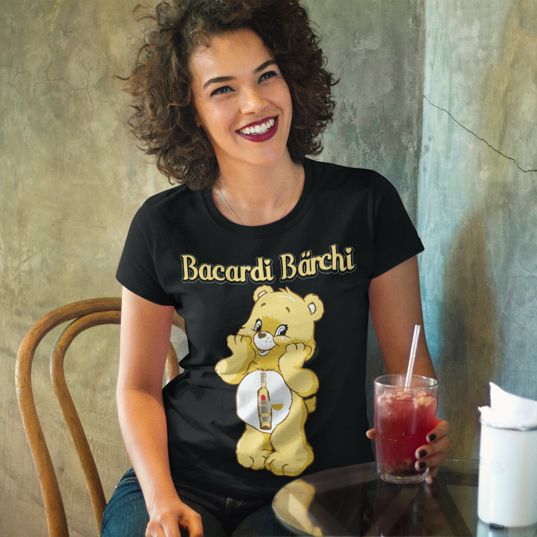 Bacardi Bärchi - Glücksbärchi - Damen Premium Bio T-Shirt