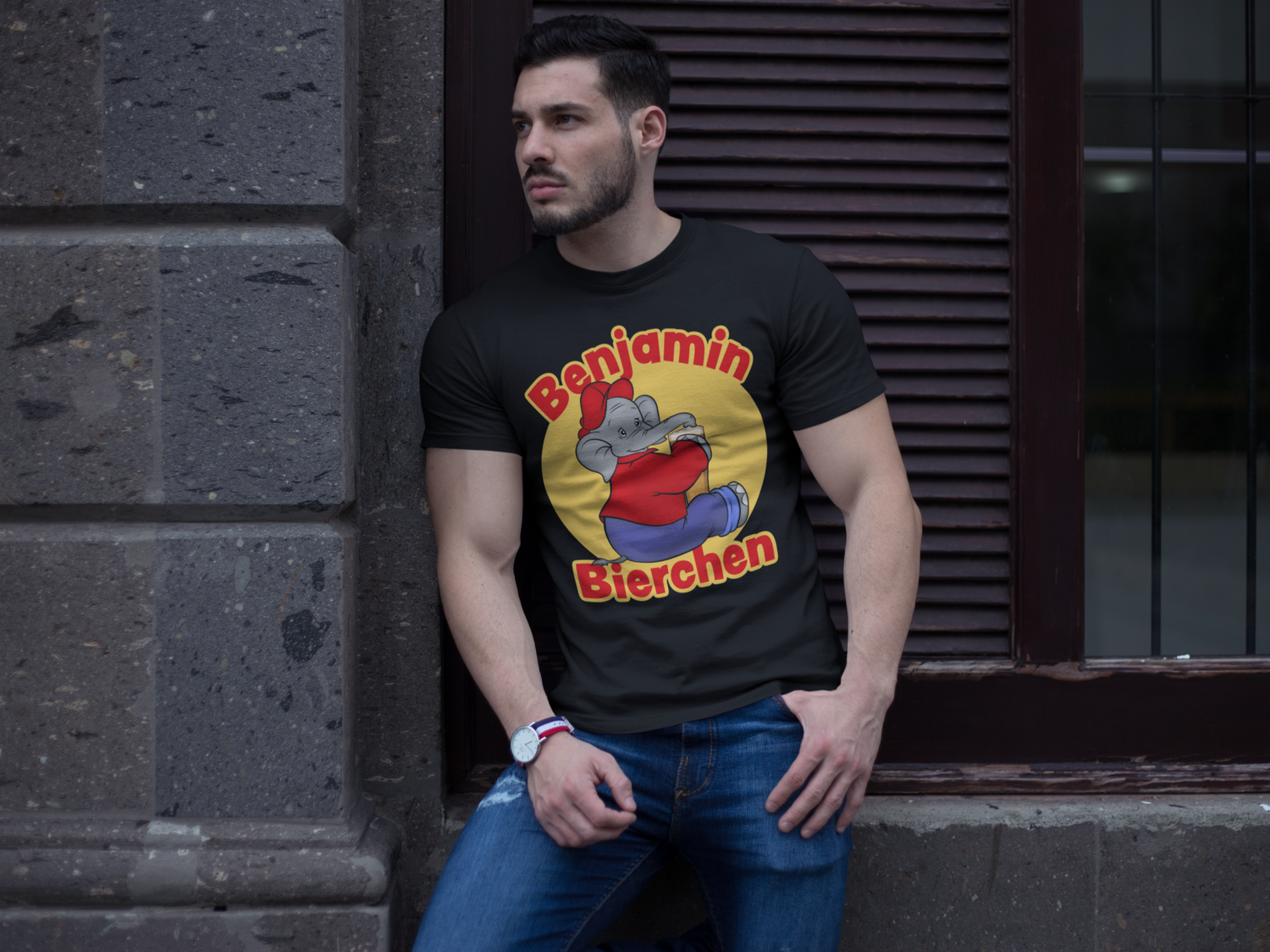 Benjamin Bierchen Blümchen - Herren Premium Bio T-Shirt
