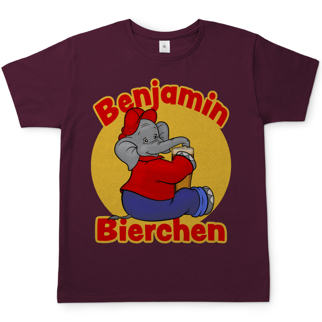 Benjamin Blümchen Bierchen - Herren Shirt Burgundy