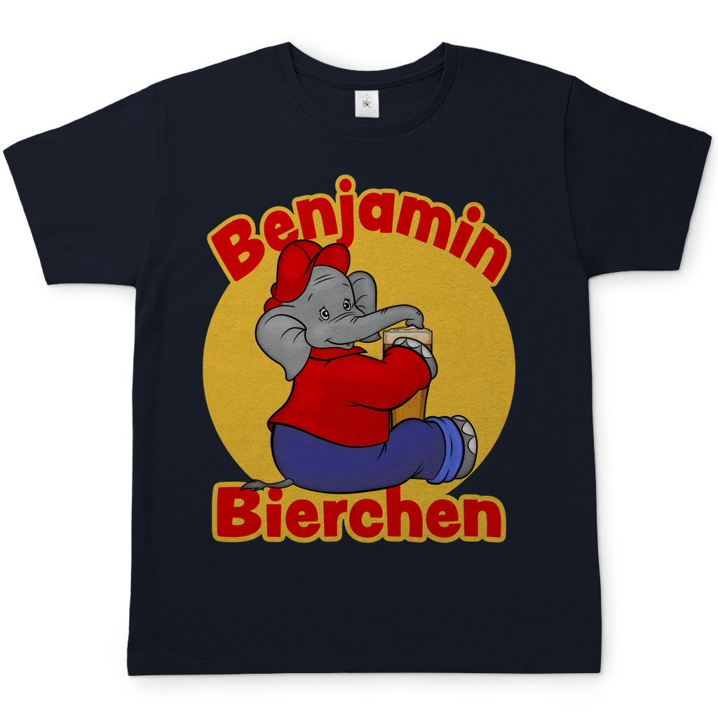 Benjamin Blümchen Bierchen - Herren Shirt Navy