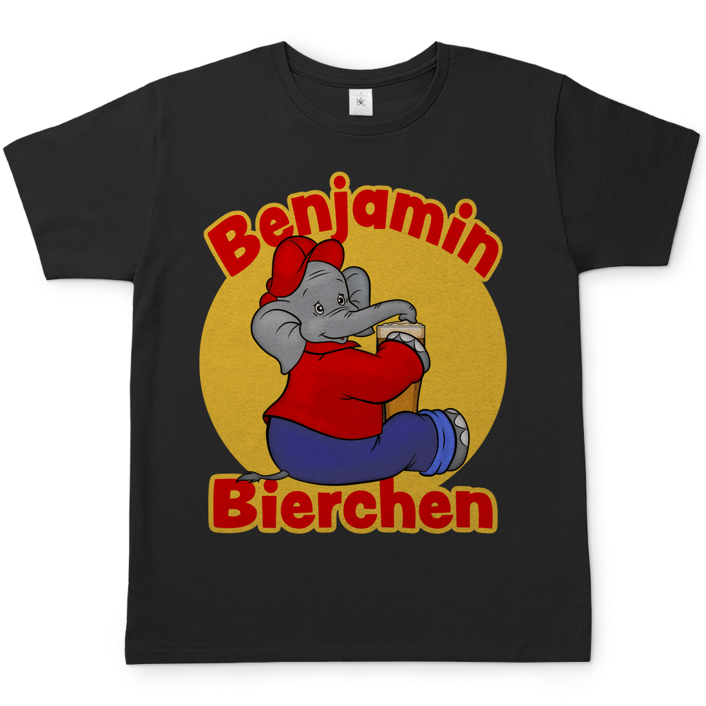 Benjamin Bluemchen Bierchen - Herren Shirt Schwarz