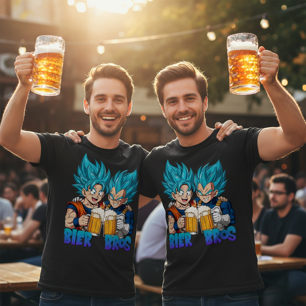 Bier Bros Goku Vegeta - Herren T-Shirt