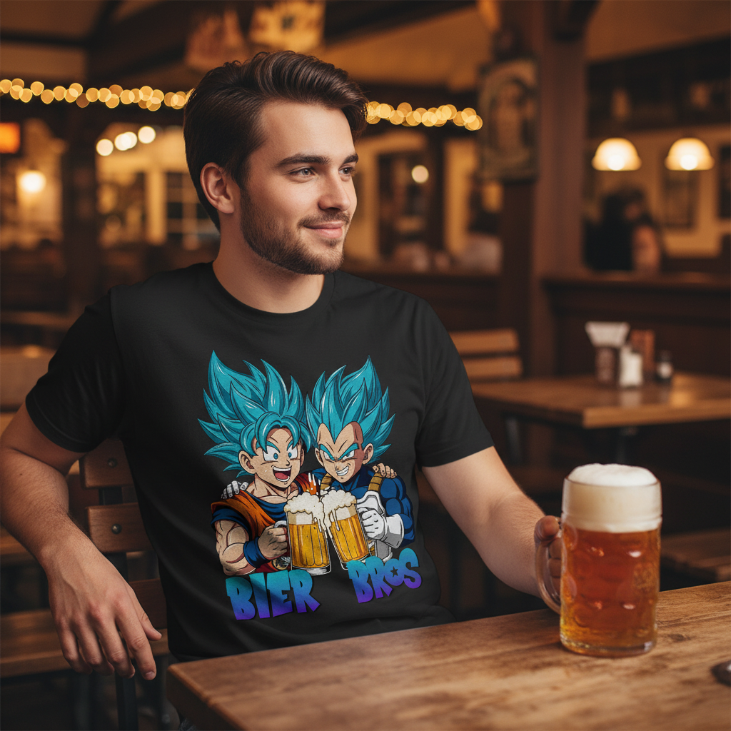 Bier Bros Goku Vegeta - Herren T-Shirt