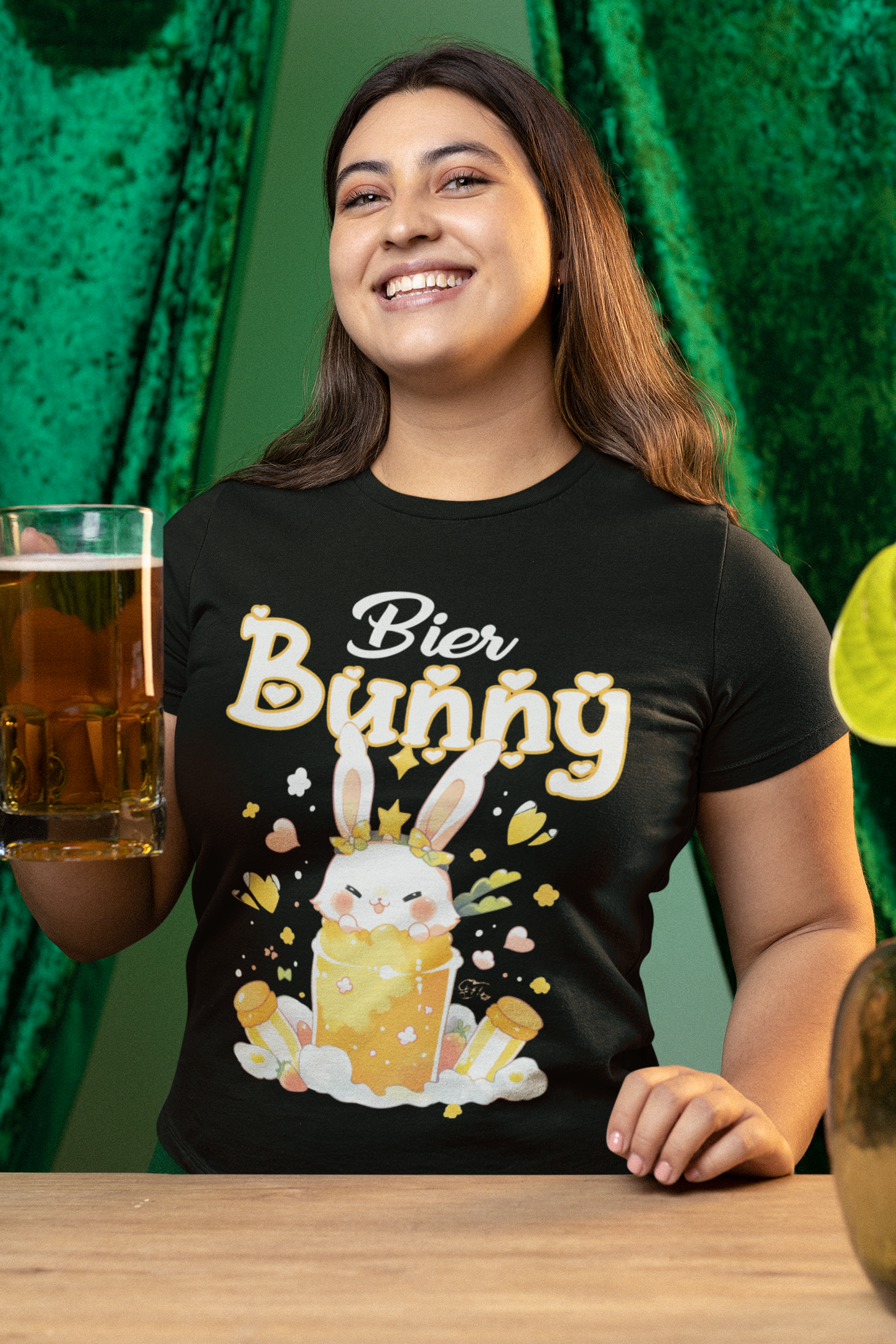 Bier Bunny Hase - Damenshirt