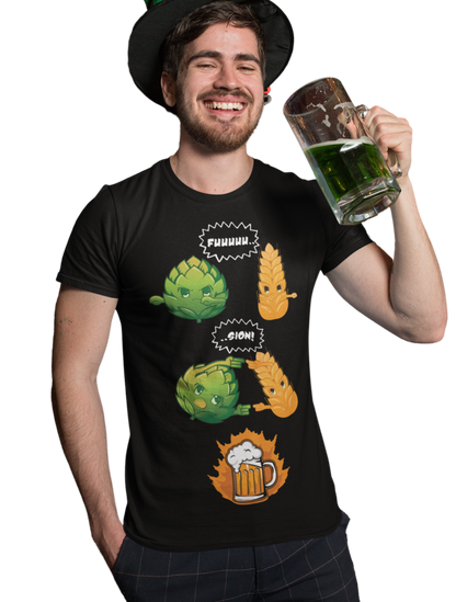 Bier Fusion Hopfen und Malz Dragonball - Herren Premium Bio T-Shirt