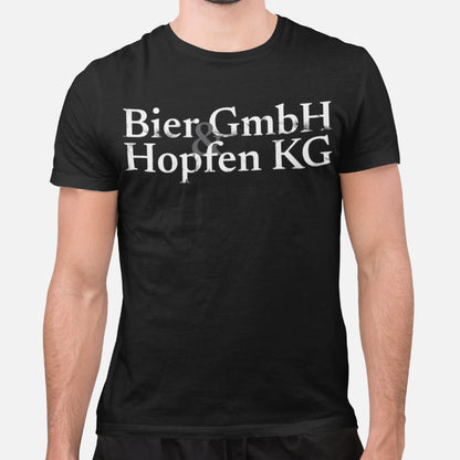 Bier Spruch T-Shirt Männer – Bier GmbH und Hopfen KG Lustiges Funshirt Alkohol
