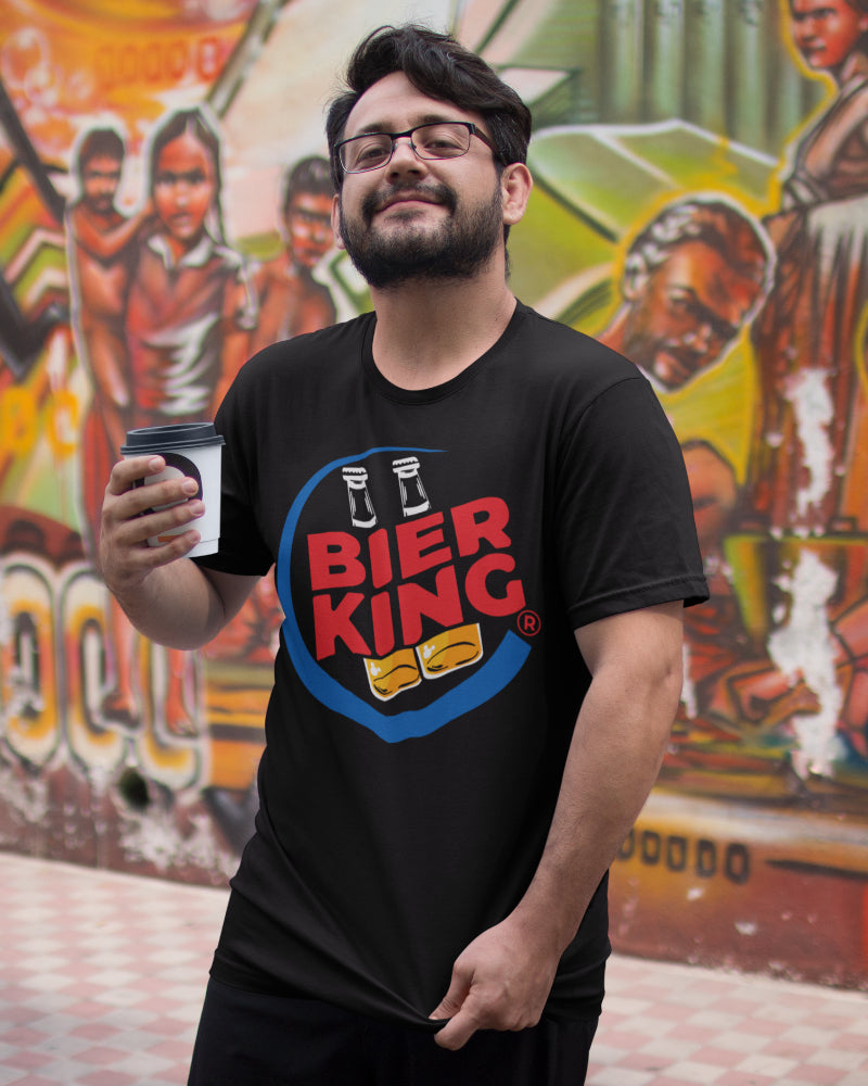 Bier King T Shirt Herren Bierliebhaber Geschenk Party Grillmeister Outfit