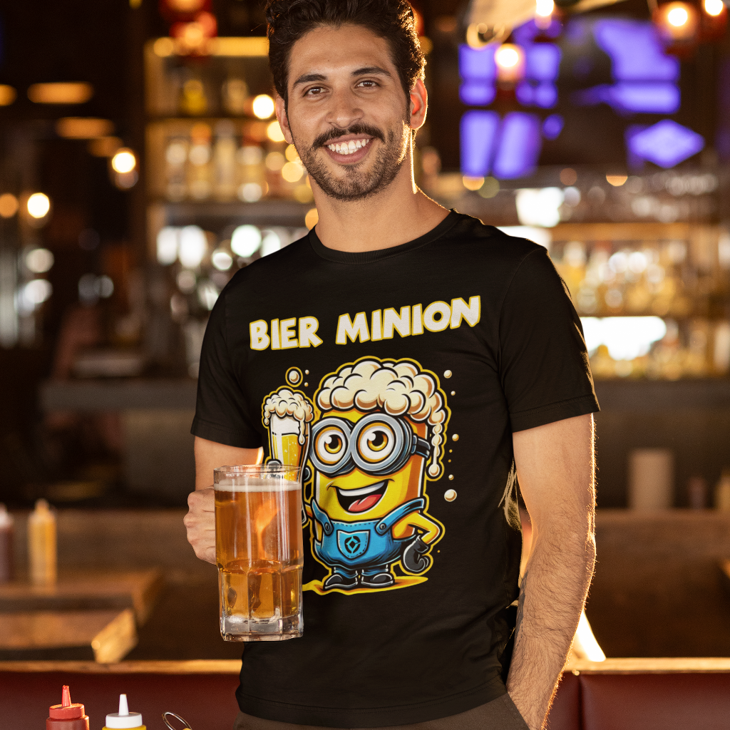 Bier Minion Herren Shirt mit Model
