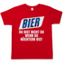 Bier du bist nicht du wenn du nuechtern bist - Herren Shirt in rot