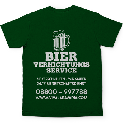 Bier vernichtungs Service - Herren Shirt in bottle gruen