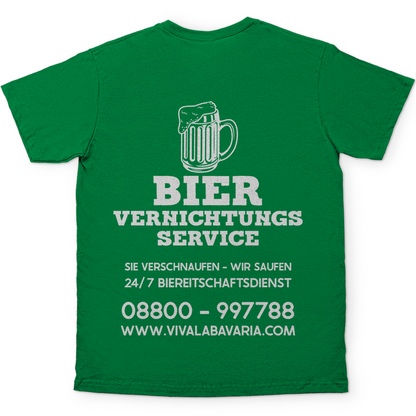 Bier vernichtungs Service - Herren Shirt in gruen