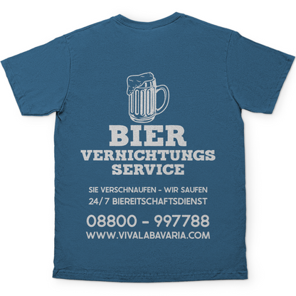 Bier vernichtungs Service - Herren Shirt in himmelblau