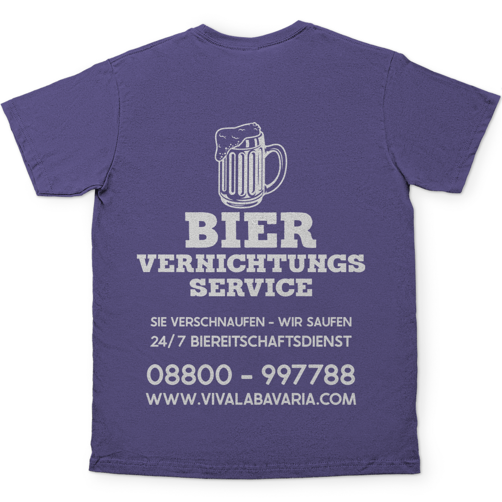 Bier vernichtungs Service - Herren Shirt in lila