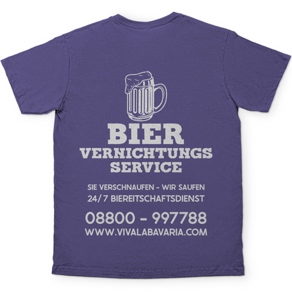 Bier vernichtungs Service - Herren Shirt in lila