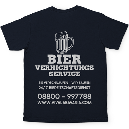 Bier vernichtungs Service - Herren Shirt in navy blau