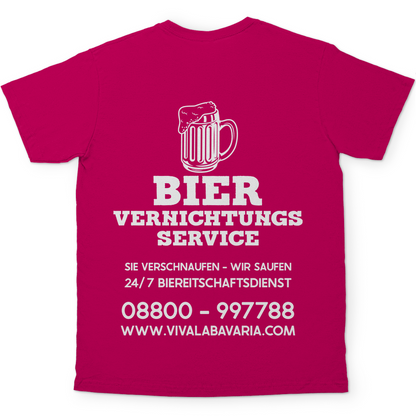 Bier vernichtungs Service - Herren Shirt in rosa