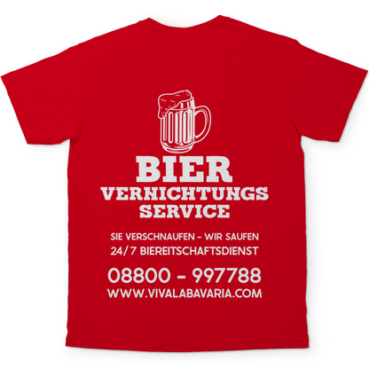 Bier vernichtungs Service - Herren Shirt in rot