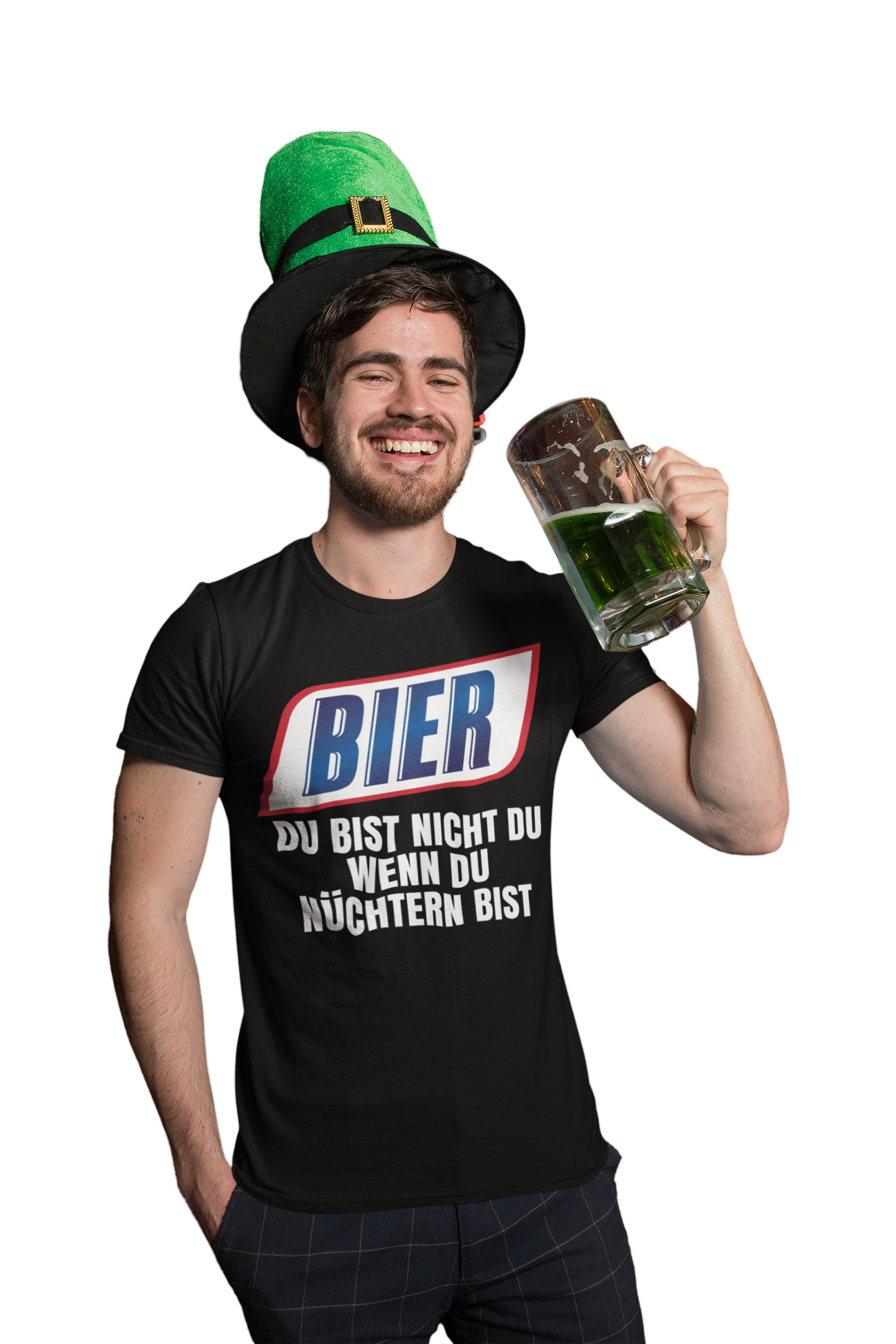 Bier du bist nicht du wenn du nüchtern bist - Herren Premium Bio T-Shirt