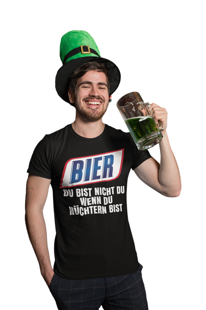 Bier du bist nicht du wenn du nüchtern bist - Herren Premium Bio T-Shirt