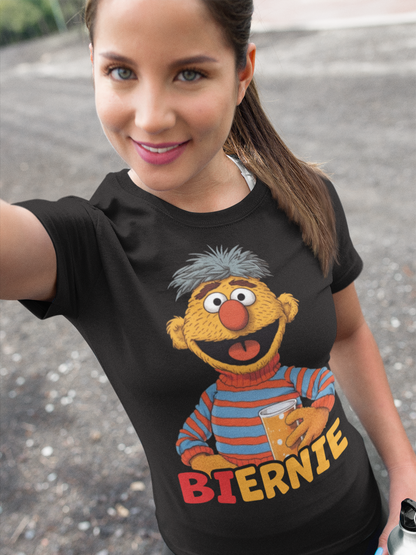 Biernie Ernie Bier Sesamstraße - Schwarzes Damen Premium Bio T-Shirt